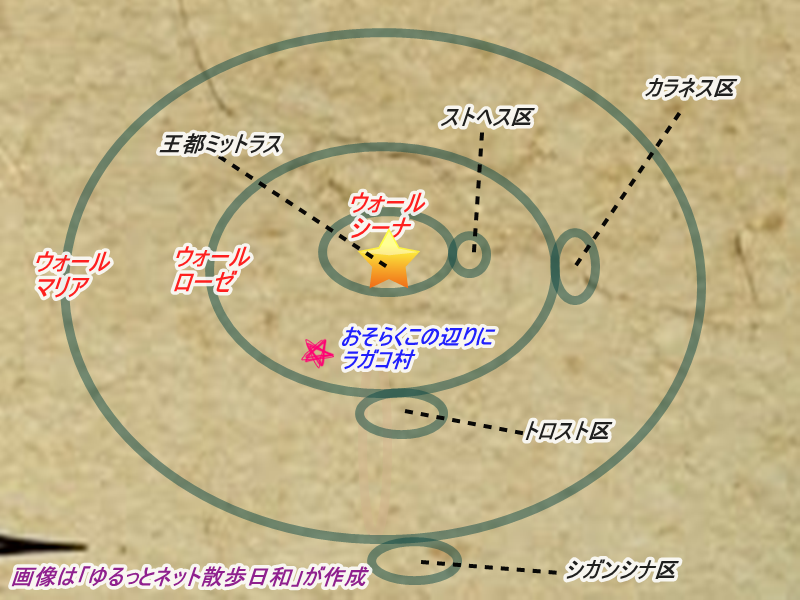 ラガコ村の地図
